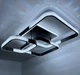 Светильник LED потолочный LUMINARIA AKRILIKA SQUARE 130W 4S BLACK/CLEAR 220V IP20 люстра с пультом ДУ - изображение 4