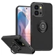 Чехол Fiji Colorframe для Oppo A6 Pro 4G / 5G матовый бампер с кольцом подставкой Black - зображення 1