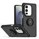 Чехол Fiji Colorframe для Infinix Note 50 Pro Plus (X6856) матовый бампер с кольцом подставкой Black - изображение 1