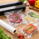 Вакуумные гофрированные пакеты в рулонах / Пленка для вакуумного упаковщика 25 см - изображение 4
