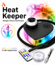 Кальян горизонтальный Heat Keeper Nargile Chicha Cachimbas сердце 5.5см черный из акрила полный комплект - зображення 1