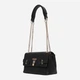Сумка багет женская из искусственной кожи маленькая Guess Noelle Girlfriend Sa HWBG78-33210-BLA Black (198659025496) - изображение 4