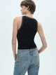 Майка MANGO 9089561 Тёмно-коричневый XL MNO2369 - изображение 4