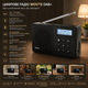 Портативний цифровий радіоприймач WOVTE DAB/DAB+/FM з Bluetooth акумуляторний кишеньковий міні приймач Чорний - зображення 1