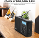 Портативний цифровий радіоприймач WOVTE DAB/DAB+/FM з Bluetooth акумуляторний кишеньковий міні приймач Чорний - зображення 3