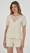 Пижама женская Ellen Cecillia creamy lpm 2071/06/01 L кремовый - изображение 5