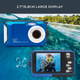 Цифровая подводная камера Easypix Aquapix W3027-M Wave Marine Blue водонепроницаемый компактный фотоаппарат (синий) - изображение 4