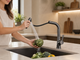 Кран/змішувач Faucet CR-8429 Багатофункціональний метал / Змішувач для миття / Кран-змішувач для кухні Графіт матовий - зображення 2