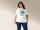 Футболка хлопковая з принтом для женщины Esmara LIDL 416374 XL Белый - изображение 3