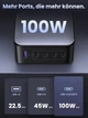 Сетевое зарядное устройство UGREEN Nexode USB C Charger 100W 5-Port GaN Power Supply Multiple PD Charger Space Gray (X563) - изображение 5