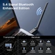 WiFi-адаптер UGREEN USB AX900 + Bluetooth 5.4 WiFi 6 Adapter 5GHz/2.4GHz 6dBi Black (CM845) - изображение 4