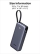 Зовнішній акумулятор повербанк UGREEN Power Bank Nexode Power Bank 20000 mAh 45 W з вбудованим кабелем Grey (PB536) - зображення 9