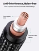 Микрофонный кабель Ugreen jack 3.5 мм - XLR для микрофона Microphone Cable 1 м Black (AV182) - изображение 6