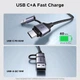 Переходник Ugreen USB-C to 3.5mm аудиокабель и зарядное устройство 2 в 1 Hi-Res Type C - Aux TRS для наушников 1.5 м Grey (CM772) - изображение 8