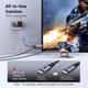 Кабель перехідник Ugreen USB C to HDMI Cable with 100W 4K@60Hz 2 м Grey (CM675) - зображення 3
