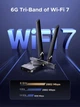 WiFi-адаптер UGREEN USB WiFi адаптер для настольного ПК WiFi 7 BE6500 PCIe WiFi Card with Bluetooth 5.4, 6GHz Band Black (CM822) - изображение 2