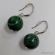 Сережки из натурального камня Малахит цвет зеленый (05031048) - изображение 2