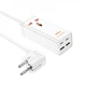 Сетевой фильтр Hoco AC10A 2500 Вт 2 USB 1 розетка 2 Type-C зарядка 65 Вт 1.5 м белый - изображение 1