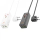 Сетевой фильтр Hoco AC10A 2500 Вт 2 USB 1 розетка 2 Type-C зарядка 65 Вт 1.5 м черный - изображение 5