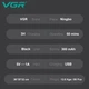 Триммер для носа и ушей VGR V-615 2 насадки IPX4 - изображение 6