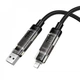 Кабель 3 in 1 (L, M, С) 2A (1m) Hoco U151 - зображення 3