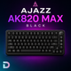 Бездротова магнітна клавіатура Ajazz AK820 Max Black - зображення 3