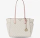 Сумка тоут Michael Kors Marilyn Medium Signature Logo Tote Bag Vanilla - зображення 1