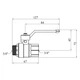 Кран кульовий STA LB 3/4" ВН PN40 (STA-100033) - зображення 2