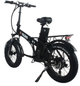 Электровелосипед фетбайк Tecros F1 20" 1000W 48V/15Ah гидравлика складной алюминиевый вездеход Черный (LUX1839) - изображение 2