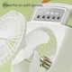 Портативный вентилятор Portable Cold Fan с функцией увлажнения и ароматизации воздуха 3 скорости, встроенный аккумулятор, подсветка Черный - изображение 8