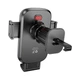 Автодержатель для телефона HOCO H78 Vista push-type car holder (air outlet) темно-серый, в дефлектор - изображение 4