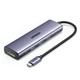USB-хаб UGREEN CM511 5-in-1 USB-C to DisplayPort+3xUSB-A 3.0+USB-C 3.0 + USB-C PD 3.0 100W Power Port Gray (75642) - изображение 1