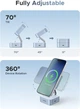 Бездротовий зарядний пристрій UGREEN W752 2-in-1 Magnetic Wireless Charger 25W QI2.2 Starlight Blue (55960B) - зображення 5