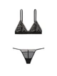 Комплект белья Victoria's Secret Pink бюстгальтер и трусики стринги 1159862820 (Черный L) - изображение 3