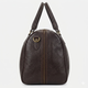 Дорожная кожаная сумка саквояж Virginia Conti 01289_f Коричневая 52 x 27 x 20 см - изображение 5