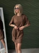 Літня сукня з поясом Fashion 50/528 капучіно - зображення 1