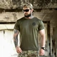 Потоотводная футболка Born of War с принтом Viking Brano олива размер L - изображение 2