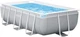 Каркасный бассейн Intex 26784-6в1 серый 300 х 175 х 80 см из ПВХ и стали на 3539 л с подстилкой стремянкой альгениксом хлор таблетками и тентом (9-163-#2026_26784-6) - изображение 2