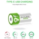 Аккумулятор тип D / R20 Smartoools 8000 mAh бочонок Li-Ion с зарядкой Type-C 1.5V (19329) - зображення 3