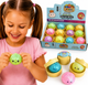 Антистрес іграшка Булочка Пельмень в пароварці Сквіш 7 см Тренд Squishy Dumpling з блискітками kawaii силіконова колір сюрприз подарунок дитині - зображення 1