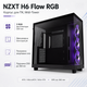 Корпус для ПК NZXT H6 Flow Midi-Tower без БЖ ATX/MicroATX/Mini-ITX RGB Black (CC-H61FB-R1) - зображення 2