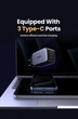 Зарядний пристрій UGREEN X556 65W GaN Fast Charger 3-Port USB-C PD/QC для ноутбука, смартфона та планшета - зображення 5