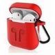 Чохол силіконовий для Apple AirPods з карабіном Червоний - изображение 2