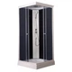 Душовий бокс Lidz Kubis SB90x90.SAT.LOW.GR, скло тоноване 4 мм - зображення 3