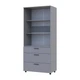 Шафа для одягу Doros Торн Сірий 2 ДСП/3Ш (полиці) 90х51.6х200 (DRS-012024) - зображення 3