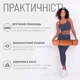 Килимок для йоги та фітнесу EasyFit TPE+TC 6 мм двошаровий + Чохол персиковий-коричневий - зображення 7