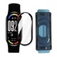 Захисне скло HD Clear для смартгодинника Xiaomi Smart Band 10 з рамкою для поклейки - зображення 4