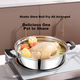 Супник KEGOO Hot Pot, сумісний з газовою плитою та індукційною плитою, товщиною 30 см, з нержавіючої сталі, для приготування супів, гасіння та каші KG115 - изображение 6