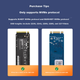 Плата розширення EB-LINK PCIe X4 на M2, двопортовий інтерфейс M.2 40 Гбіт/с, адаптер NVMe, два відсіки для SSD без розбирання материнської плати, плата Fibre Channel - изображение 6