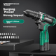 Электрическая дрель GREENER 12V, дрель с литиевым аккумулятором, электрическая отвертка, ручная дрель для дома, электрическая отвертка, набор инструментов из 55 предметов - изображение 5